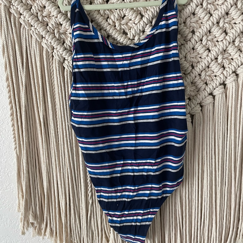 TNA Striped One-Piece bodysuit